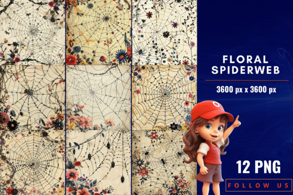 Download Floral Spiderweb Junk Journal - Premium Bundle